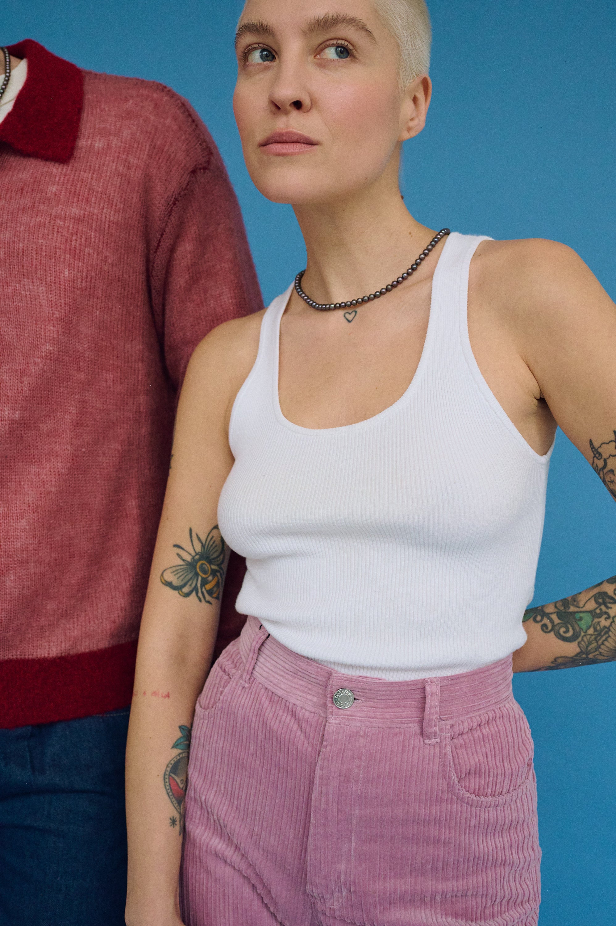 Close-up of dark freshwater pearl necklace