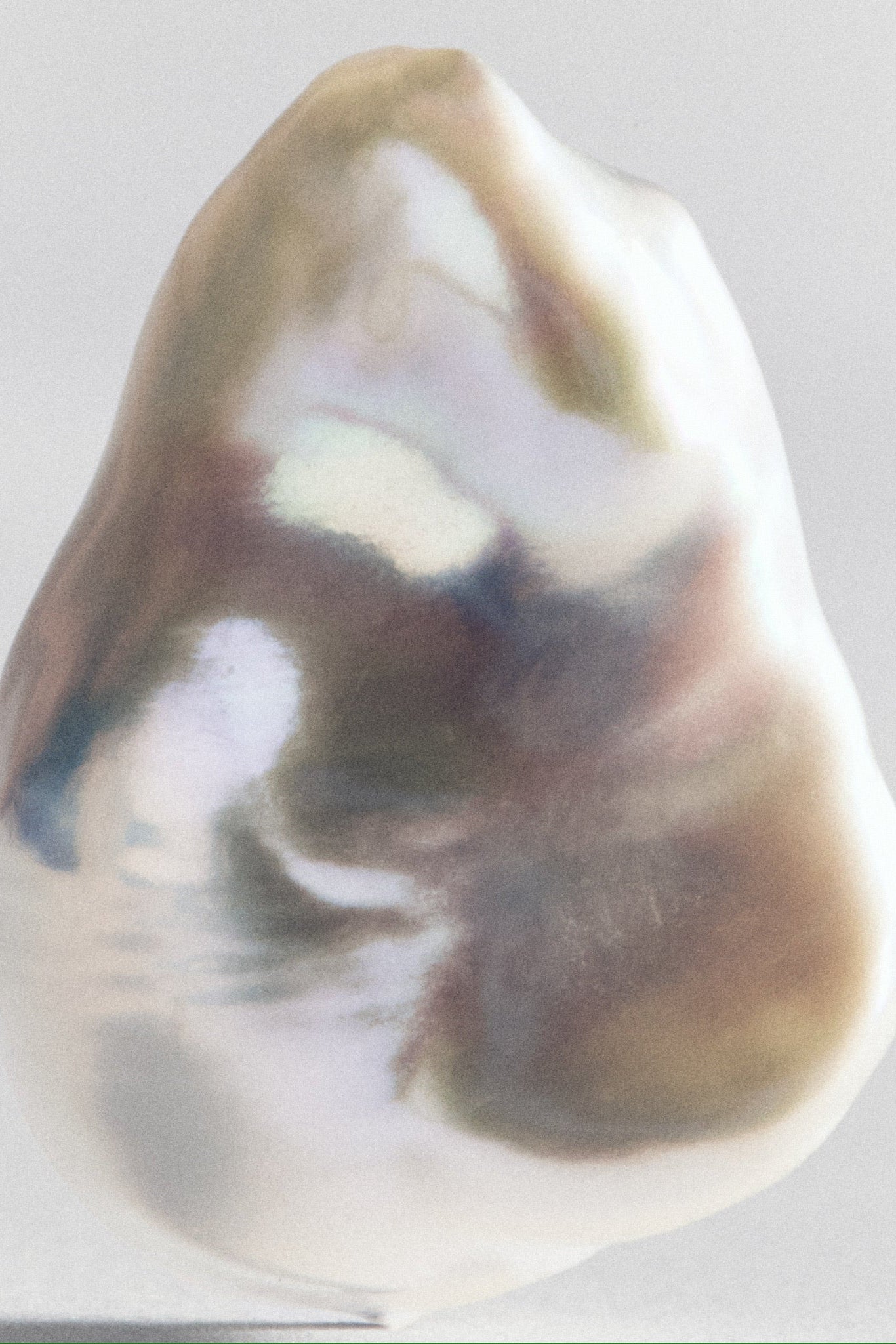 Natural massive white baroque pearl in high quality