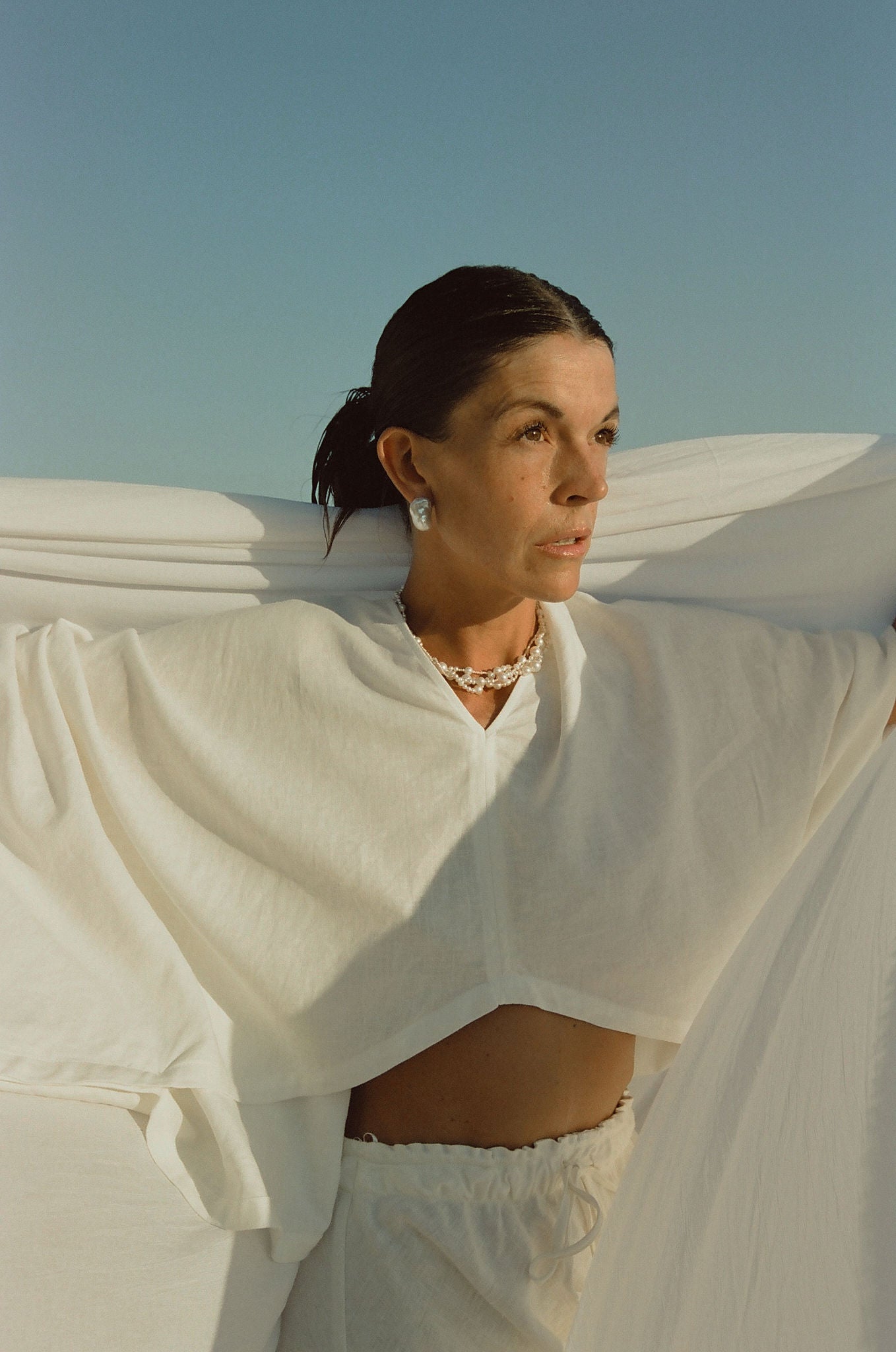 Modern yet timeless baroque pearl earrings for her jewelry collection