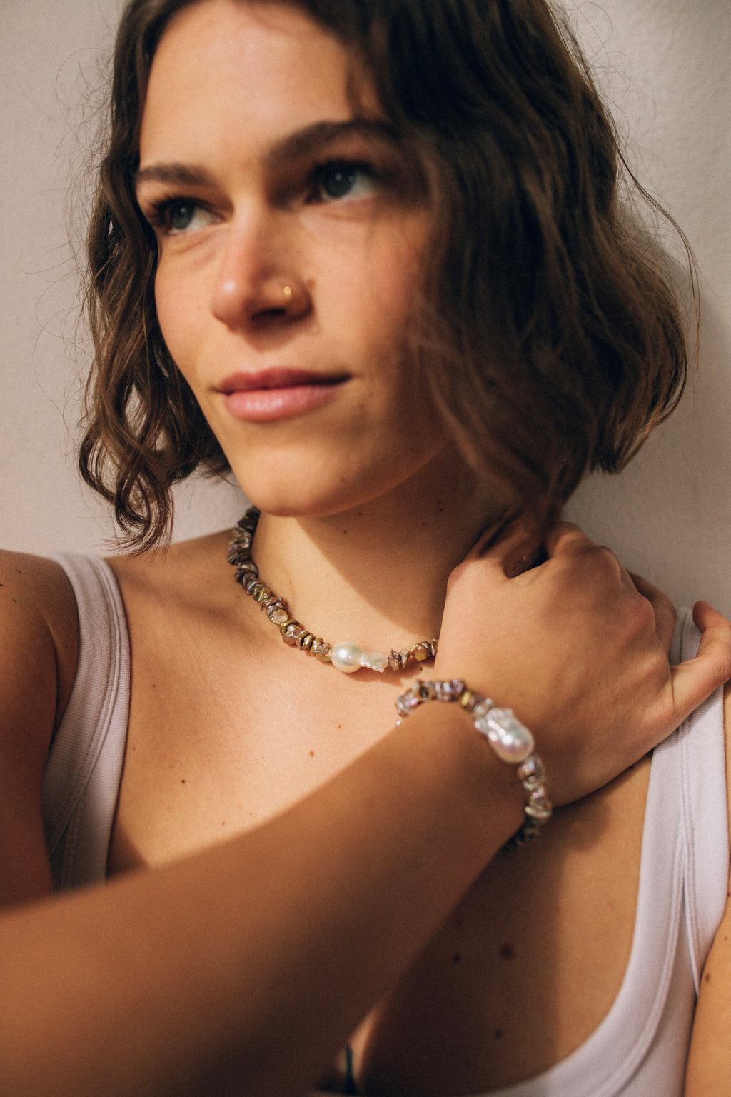 KESHI PERLŲ KAKLO VĖRINYS