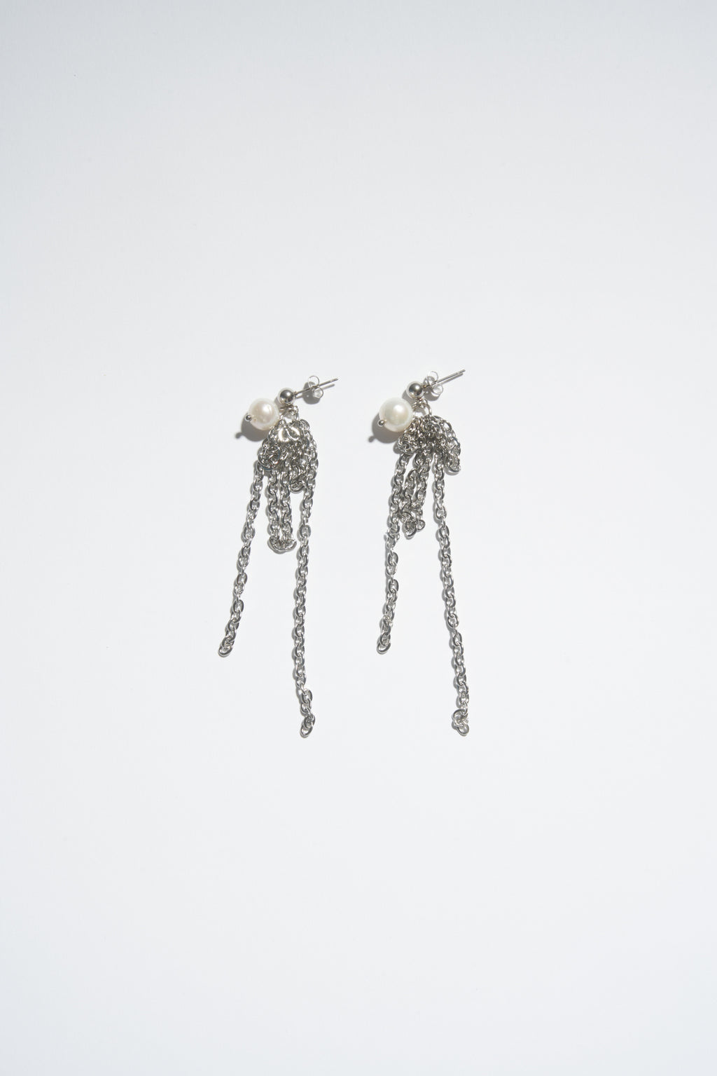 PEARL CHAIN DROP EARRINGS