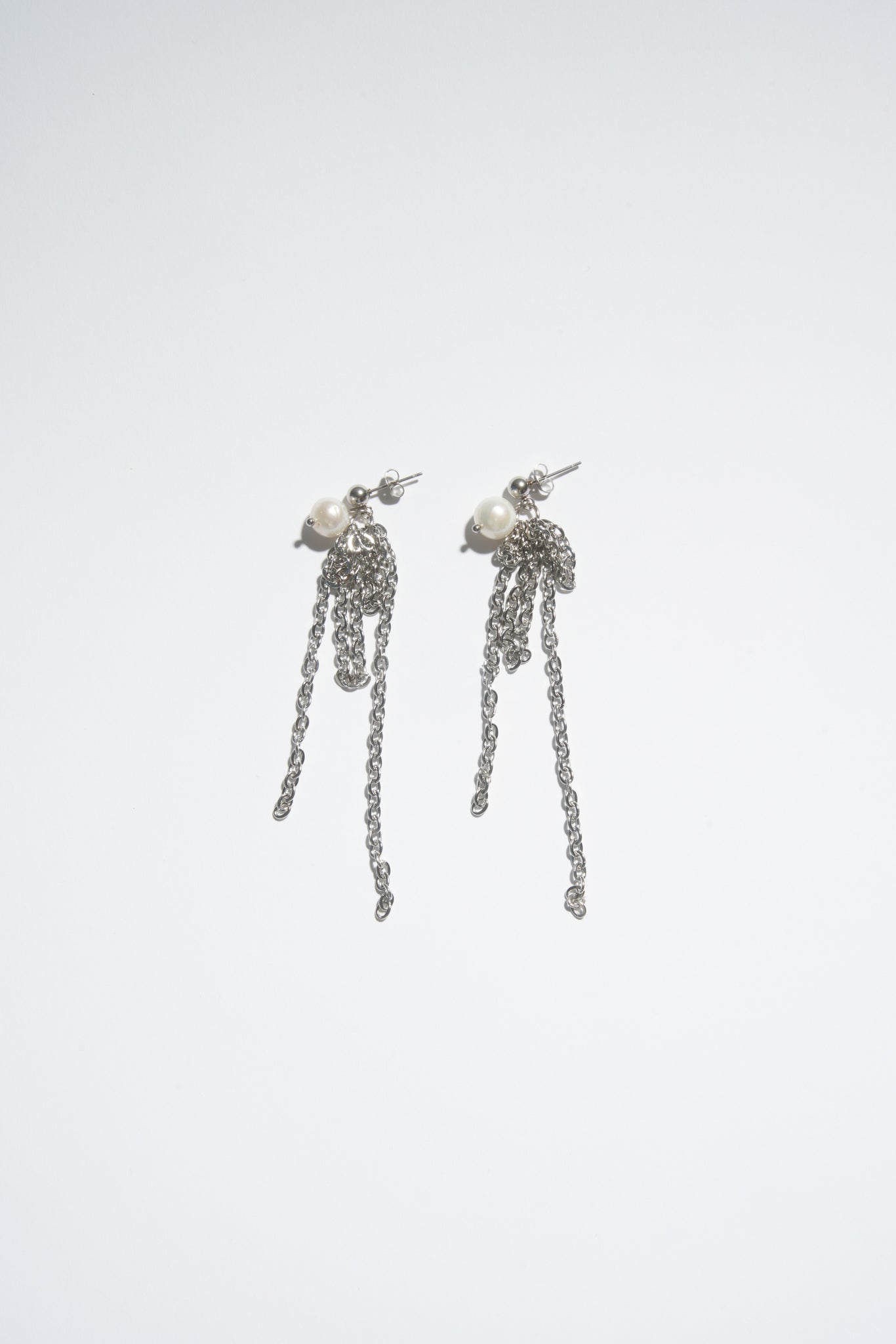 PEARL CHAIN DROP EARRINGS