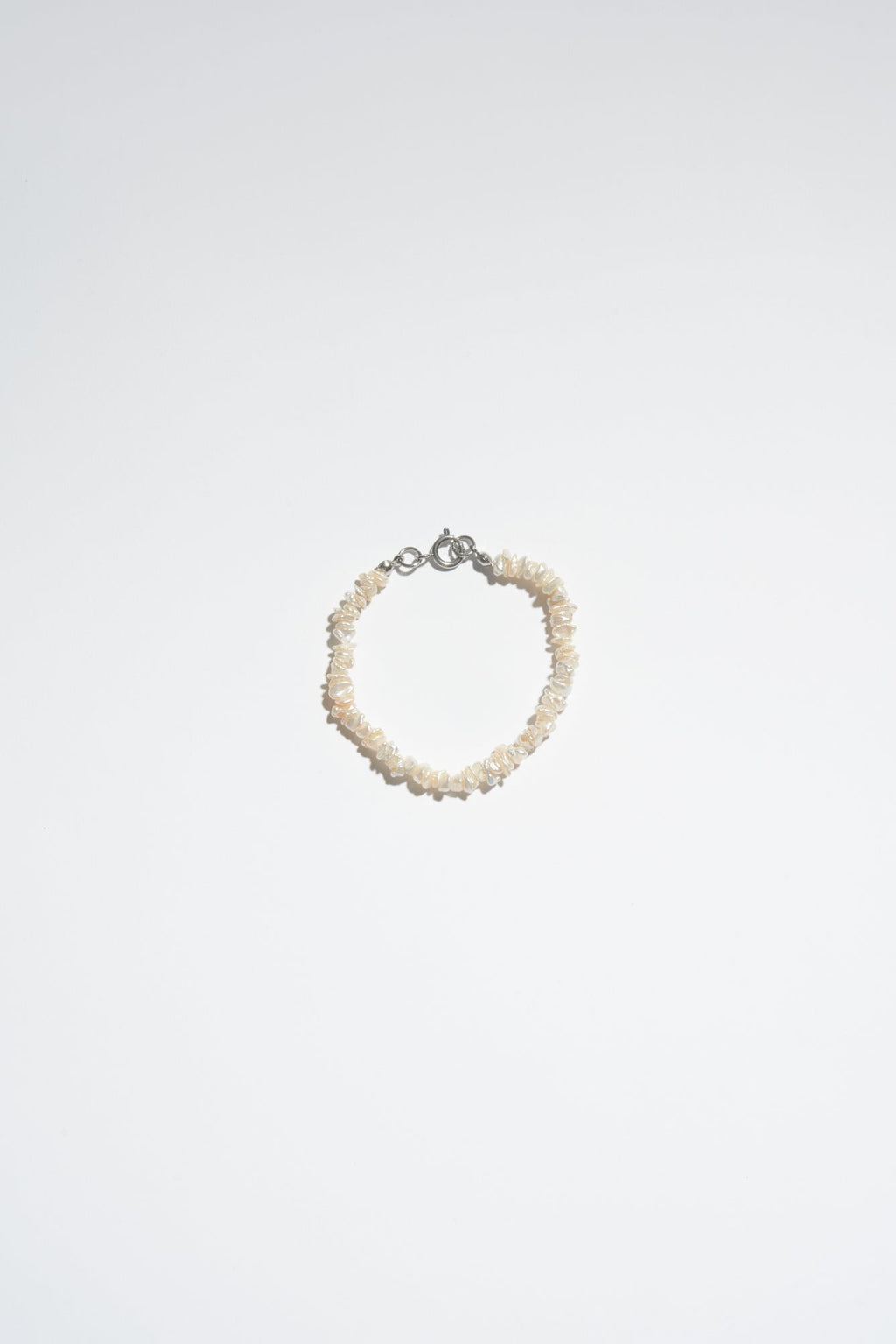 WHITE KESHI PEARL BRACELET
