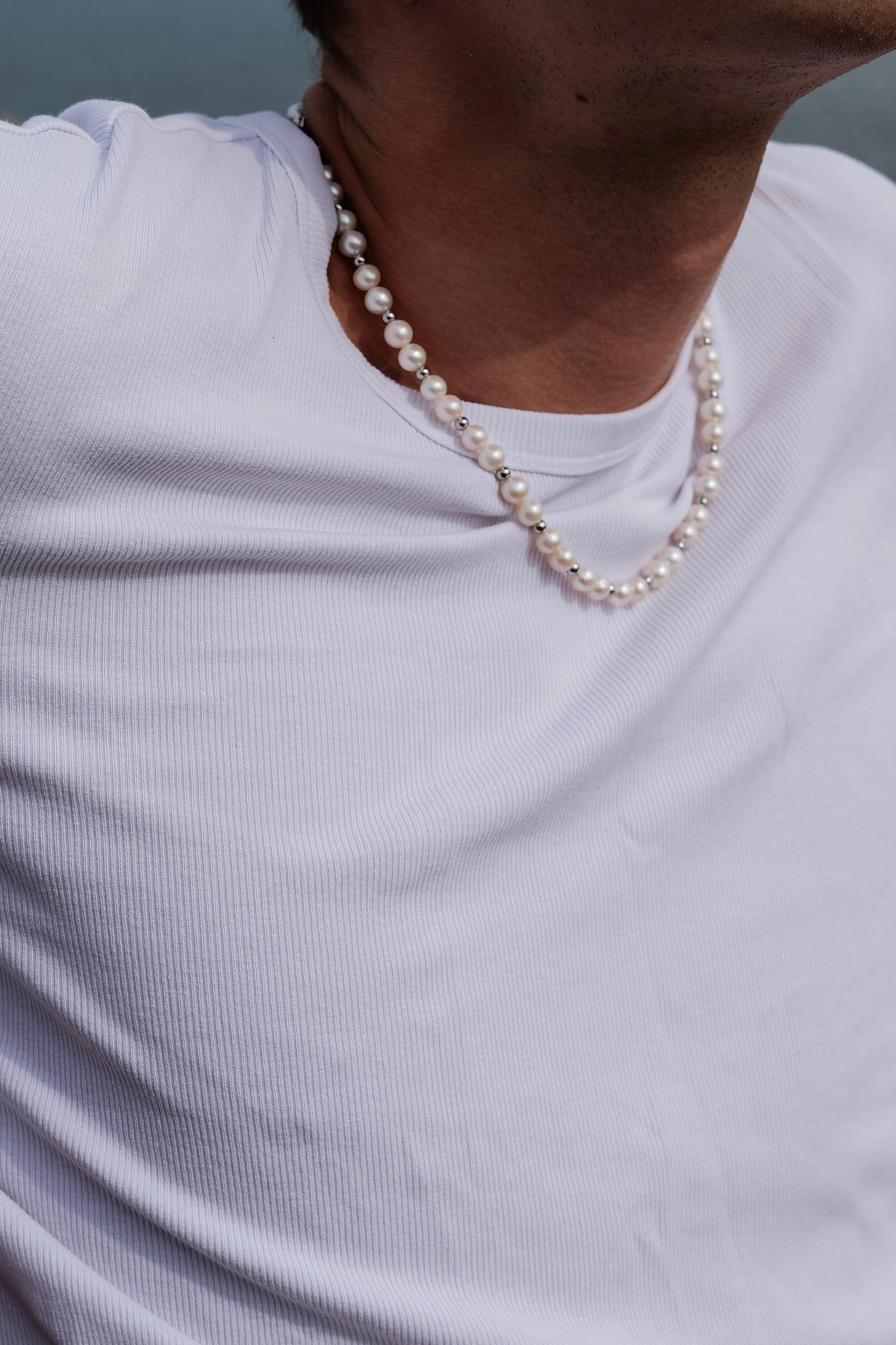 MEN’S CLASSIC PEARL NECKLACE