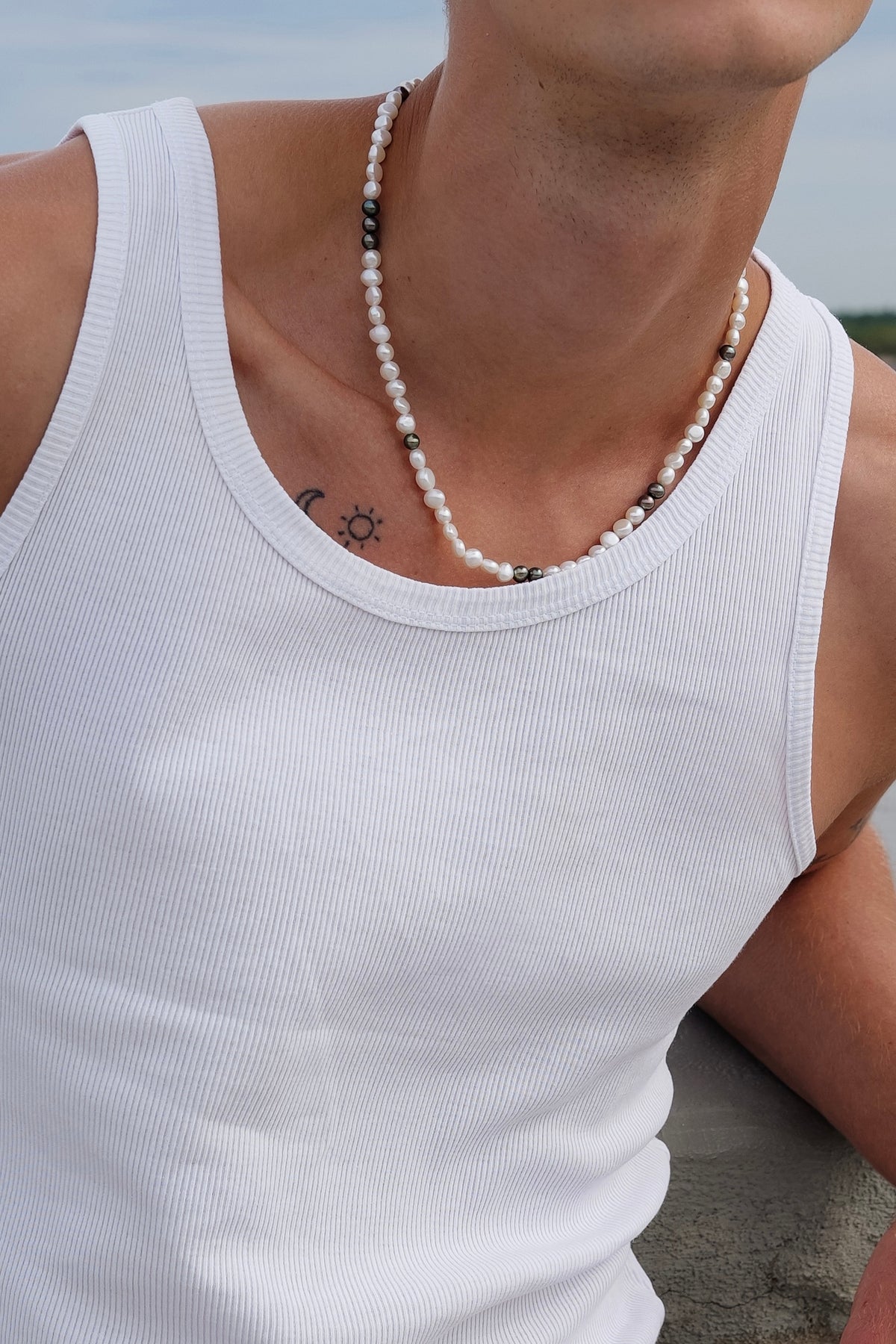 MEN’S PEACOCK PEARL NECKLACE