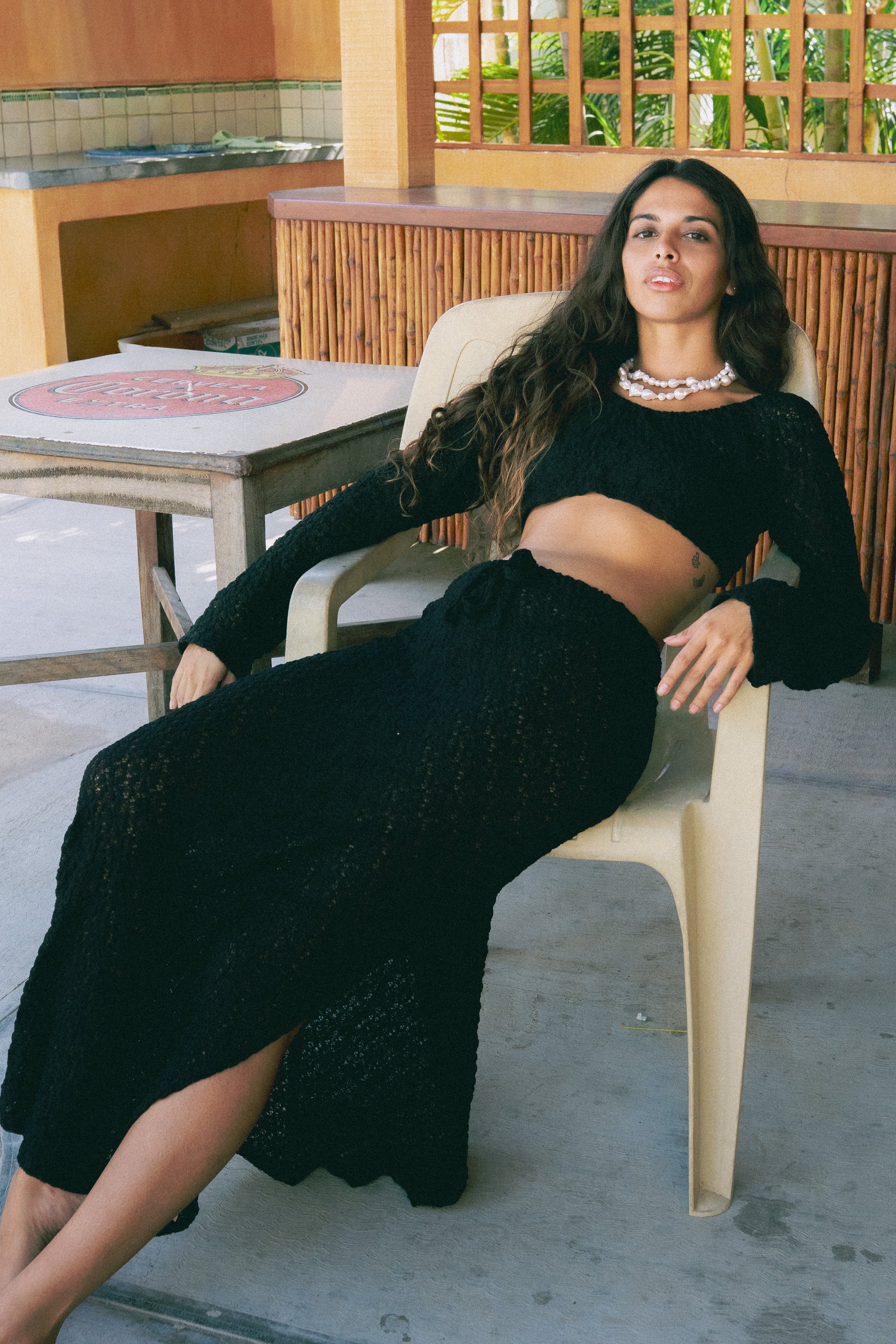 DOUBLE LAYER BAROQUE PEARL NECKLACE