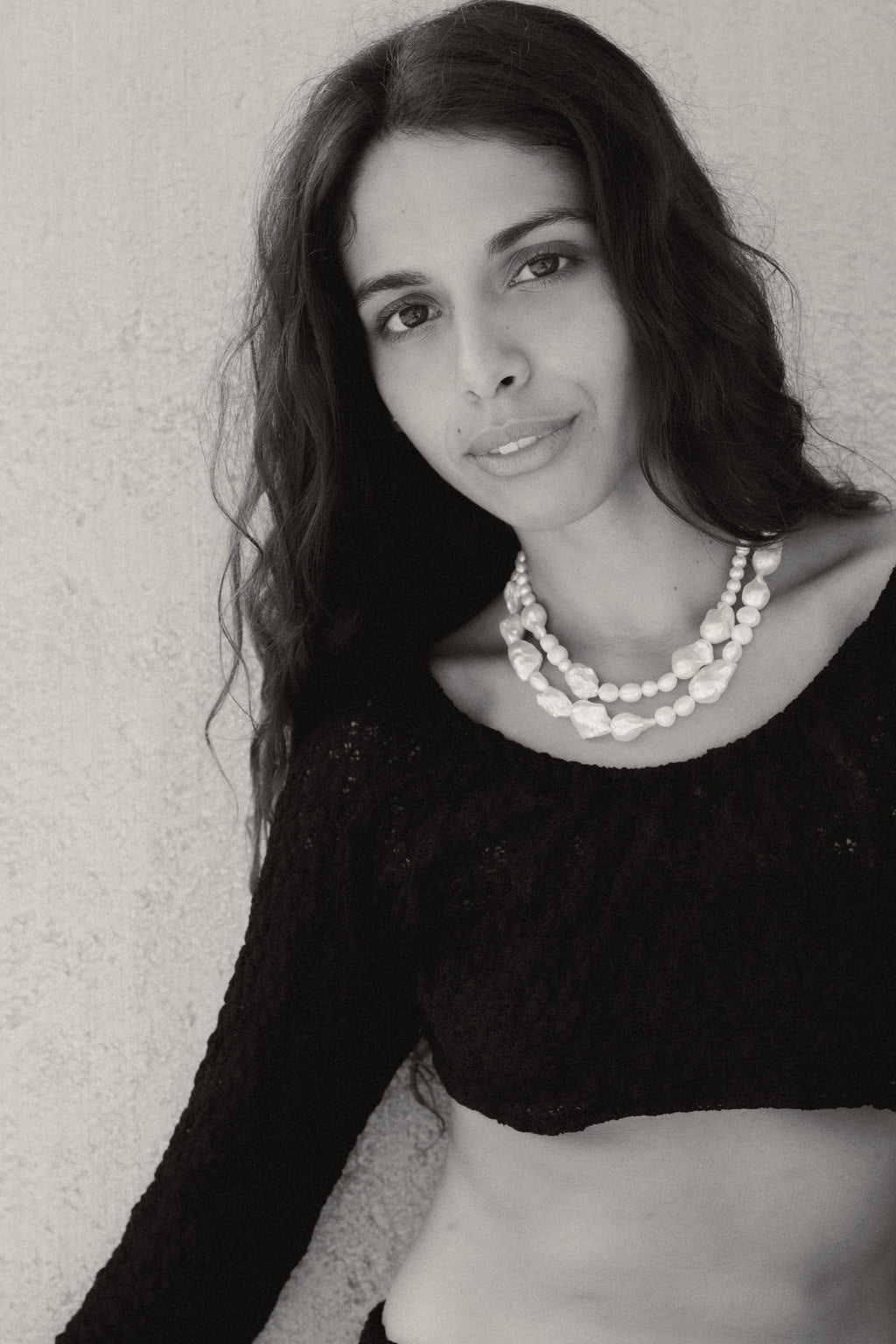 DOUBLE LAYER BAROQUE PEARL NECKLACE